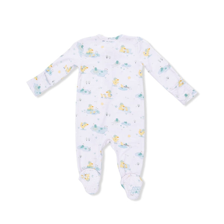 Angel Dear Baby Frog And Duck Pond - 2 Way Zipper Footie
