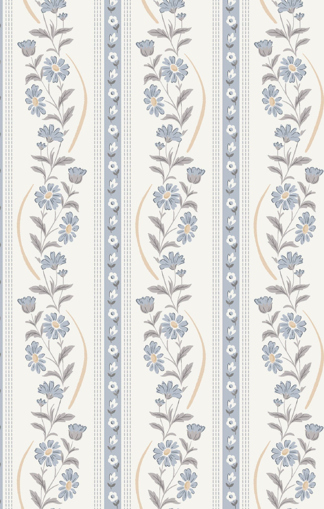 Angel Dear Baby Kimberly Floral Stripe - Wide Brim Sun Hat