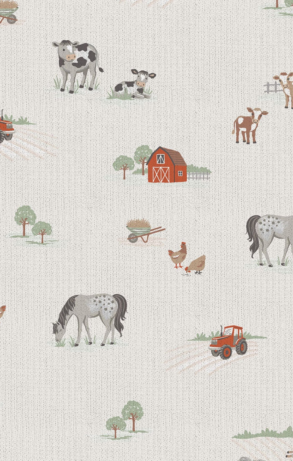 Angel Dear Baby Little Farm - 2 Way Zipper Footie