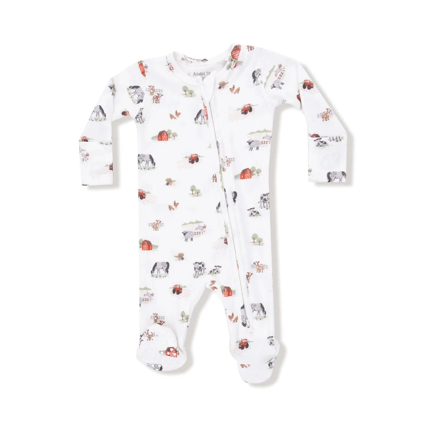 Angel Dear Baby Little Farm - 2 Way Zipper Footie