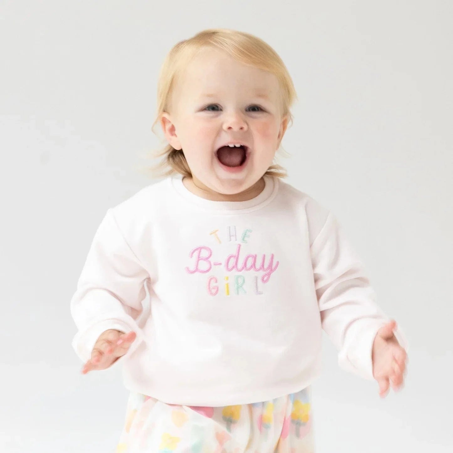 Angel Dear Baby Oversized Sweatshirt - Birthday Girl