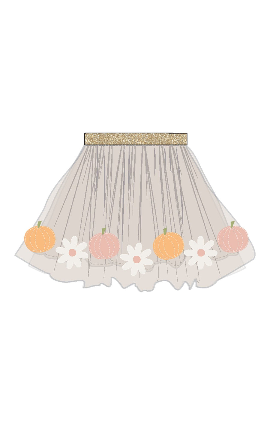 Angel Dear Baby Pumpkins And Flowers - Tutu Skirt