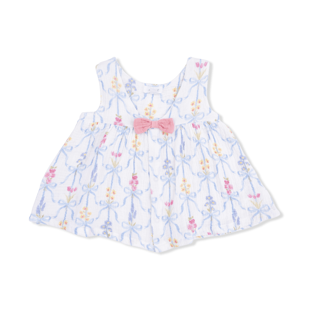 Angel Dear Baby Ribbon Bouquets - Dress with Bow and Bloomer