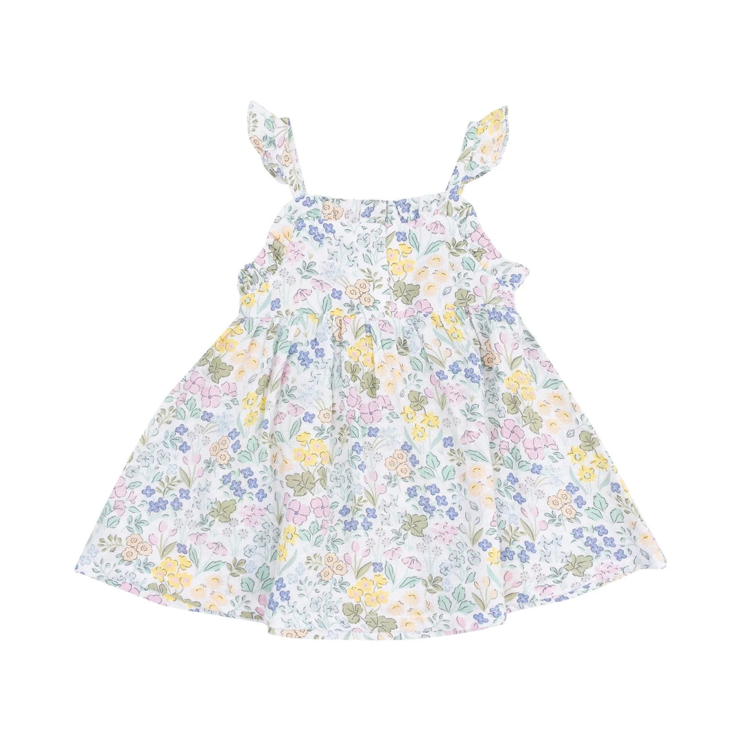 Angel Dear Baby Samantha Floral Paperbag Ruffle Sundress