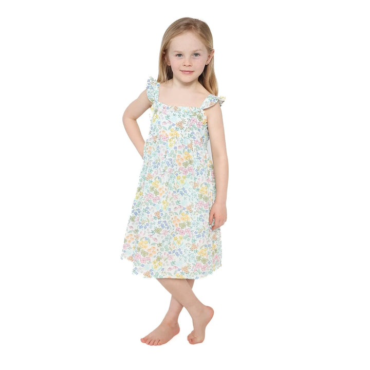 Angel Dear Baby Samantha Floral Paperbag Ruffle Sundress