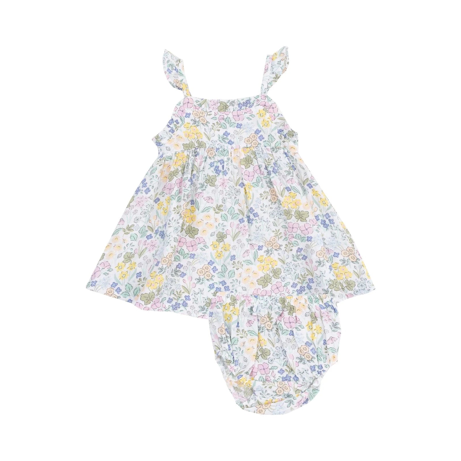 Angel Dear Baby Samantha Floral Paperbag Ruffle Sundress