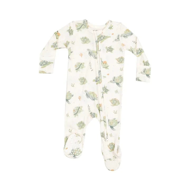 Angel Dear Baby Sea Turtles 2 Way Zipper Footie