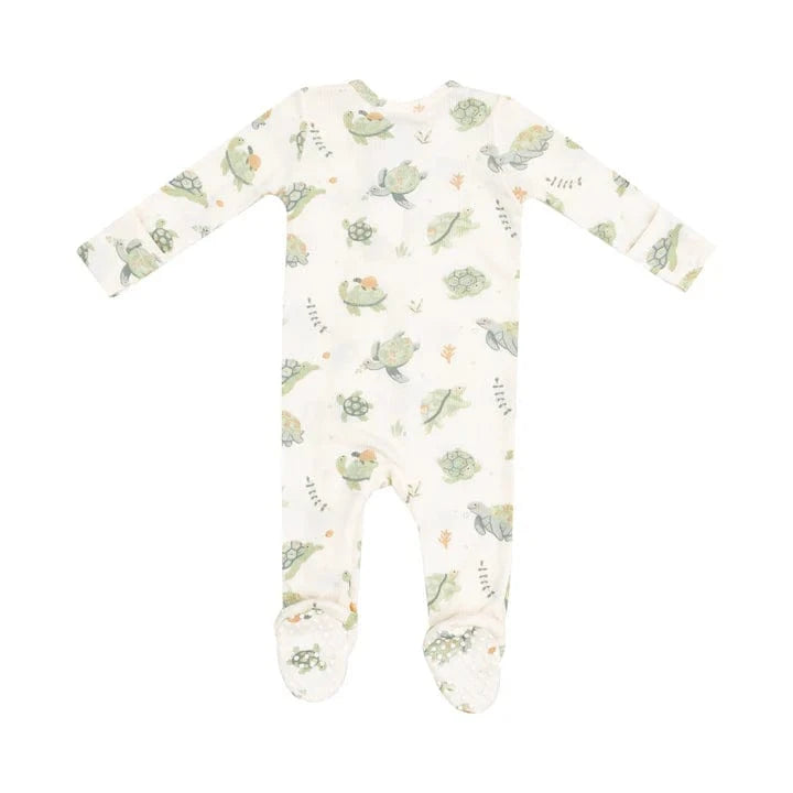 Angel Dear Baby Sea Turtles 2 Way Zipper Footie