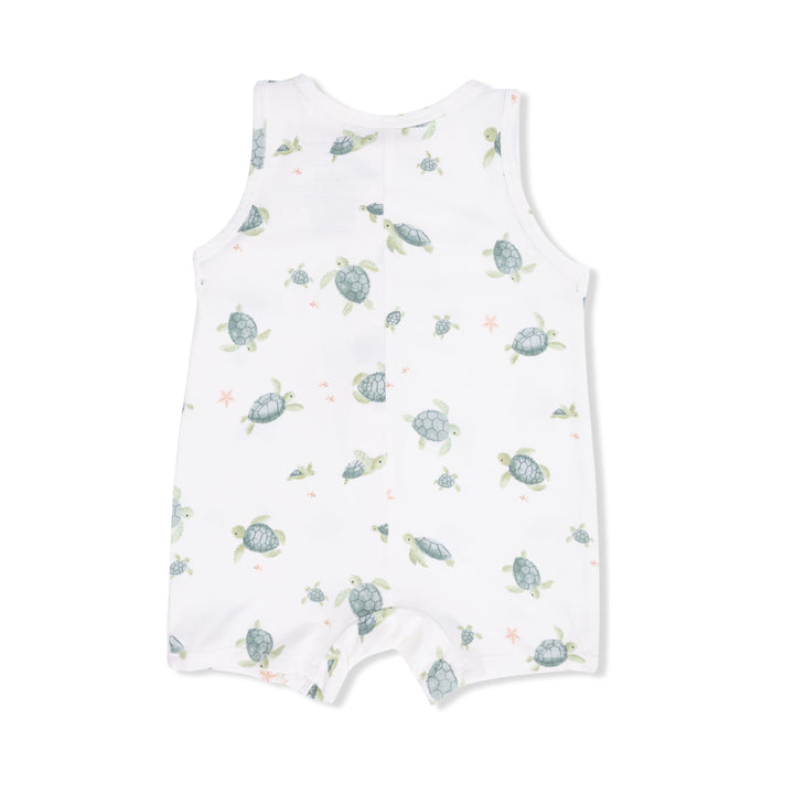 Angel Dear Baby Sea Turtles - Sleeveless Shortie Romper