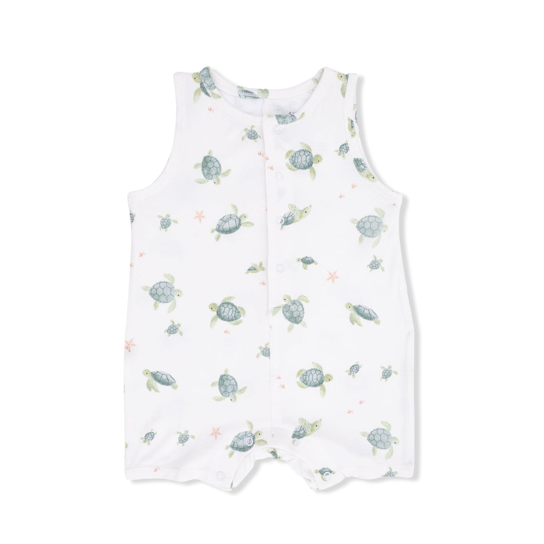 Angel Dear Baby Sea Turtles - Sleeveless Shortie Romper