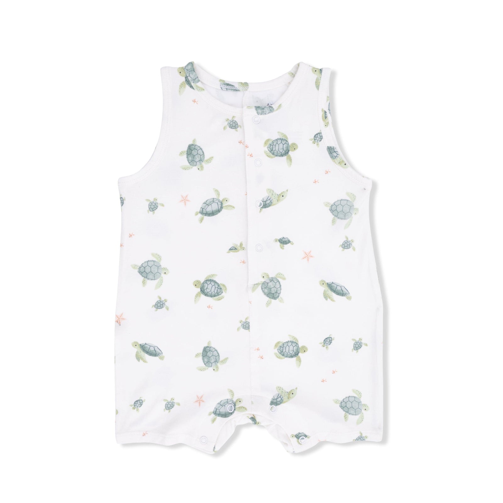 Angel Dear Baby Sea Turtles - Sleeveless Shortie Romper