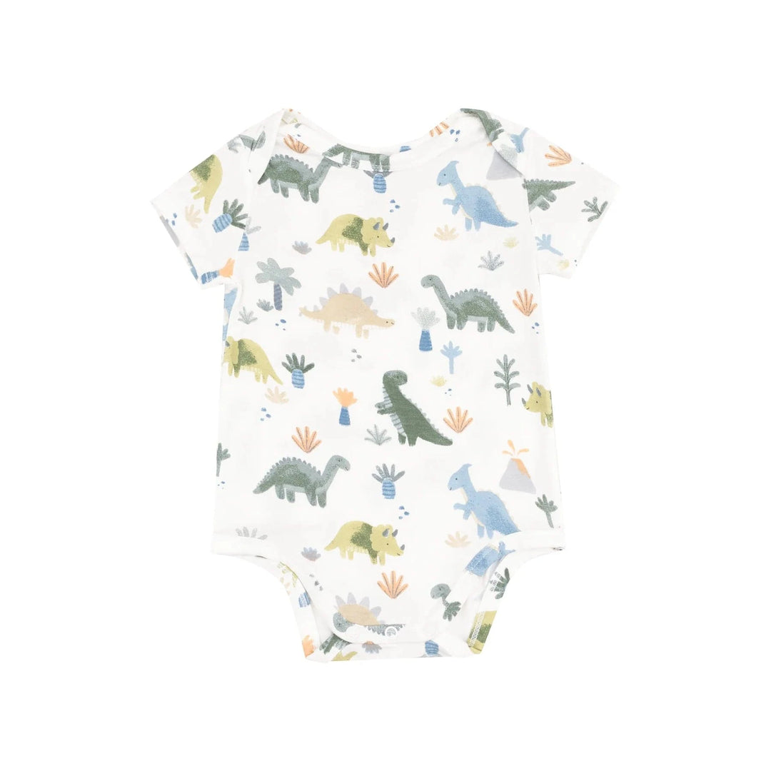 Angel Dear Baby Soft Dinos S/S Bodysuit