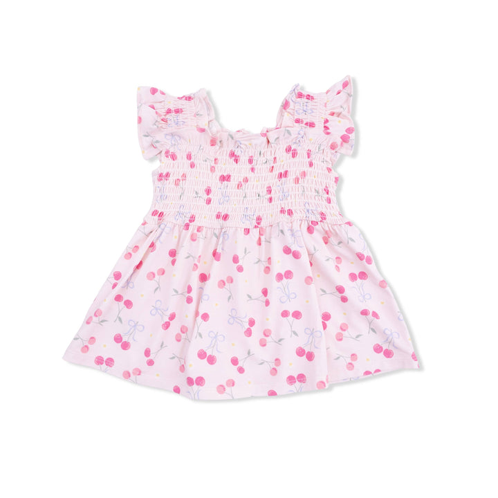 Angel Dear Baby Sweet Bow Cherries - Baby Doll Tunic And Bloomer Set
