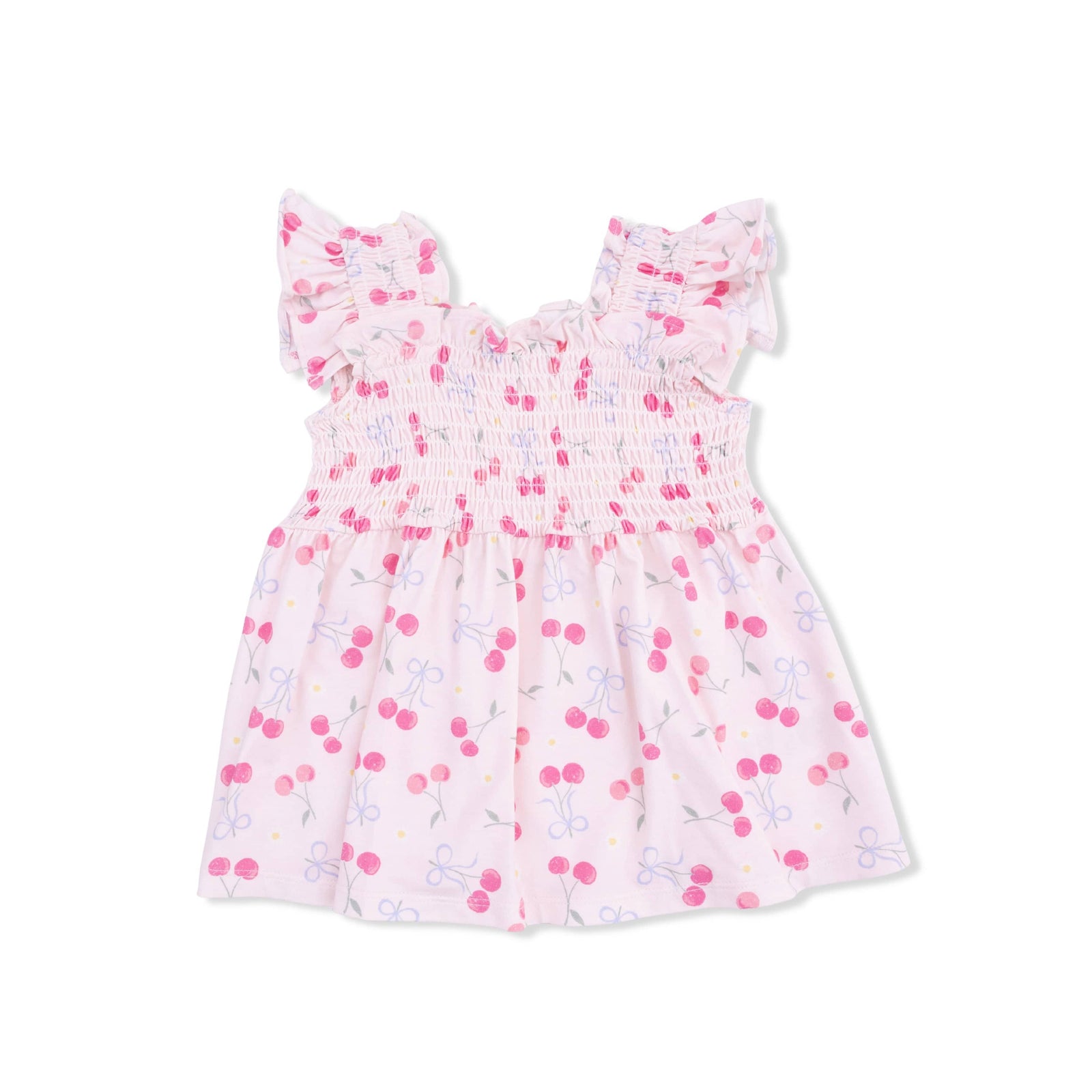 Angel Dear Baby Sweet Bow Cherries - Baby Doll Tunic And Bloomer Set