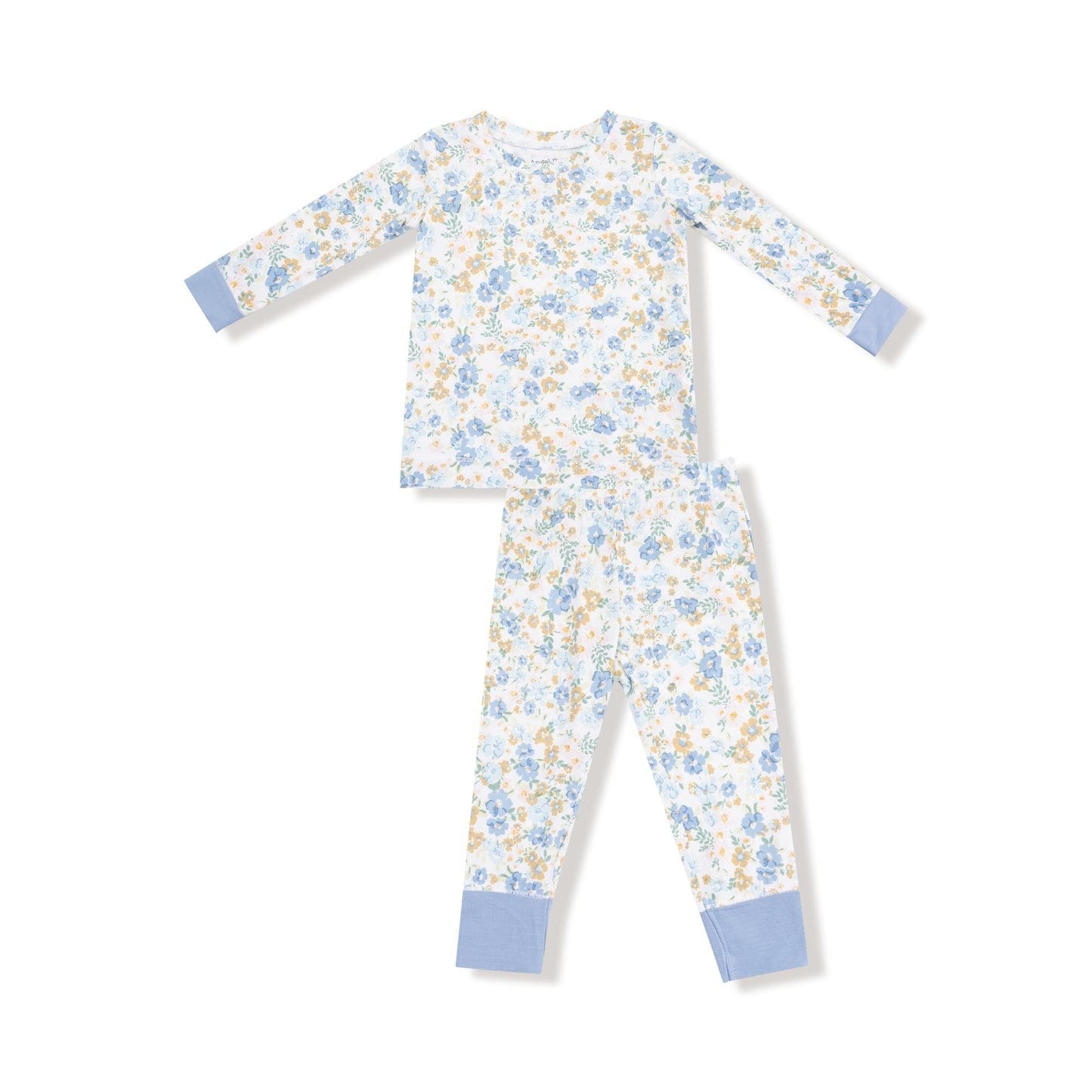 Angel Dear Baby Sweet Rose Calico - Long Sleeve Loungewear Set