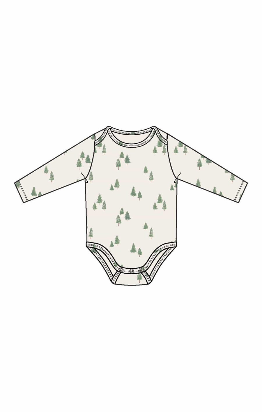 Angel Dear Baby Tiny Forest - Lap Shoulder Bodysuit