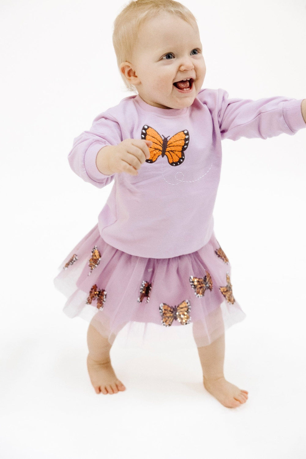 Angel Dear Baby & Toddler Bottoms Monarch Butterflies And Milkweed Tutu Skirt