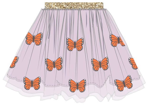 Angel Dear Baby & Toddler Bottoms Monarch Butterflies And Milkweed Tutu Skirt