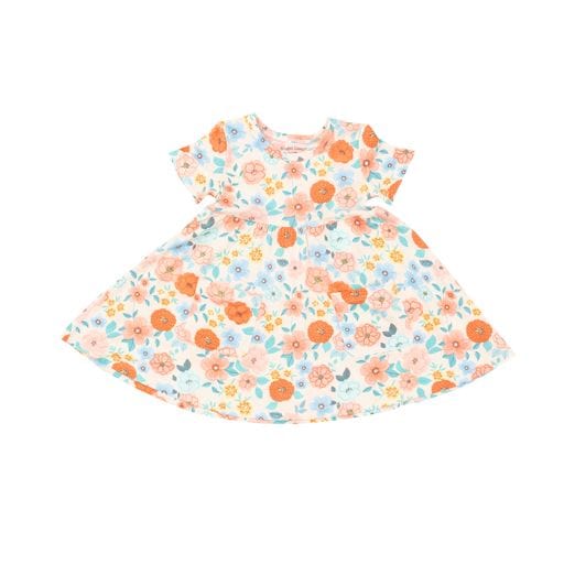 Angel Dear Baby & Toddler Dresses 6-12m Flower Cart Twirly S/s Dress