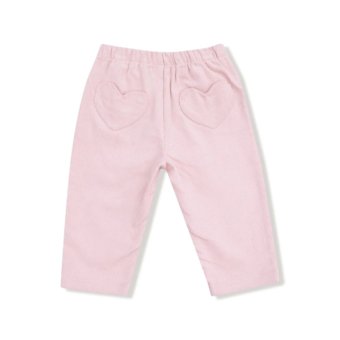 Angel Dear Baby Veiled Pink - Cord Pant with Heart Pockets