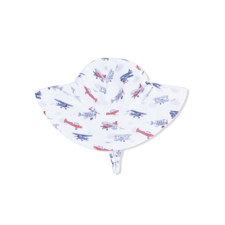 Angel Dear Baby Vintage Planes - Wide Brim Sun Hat