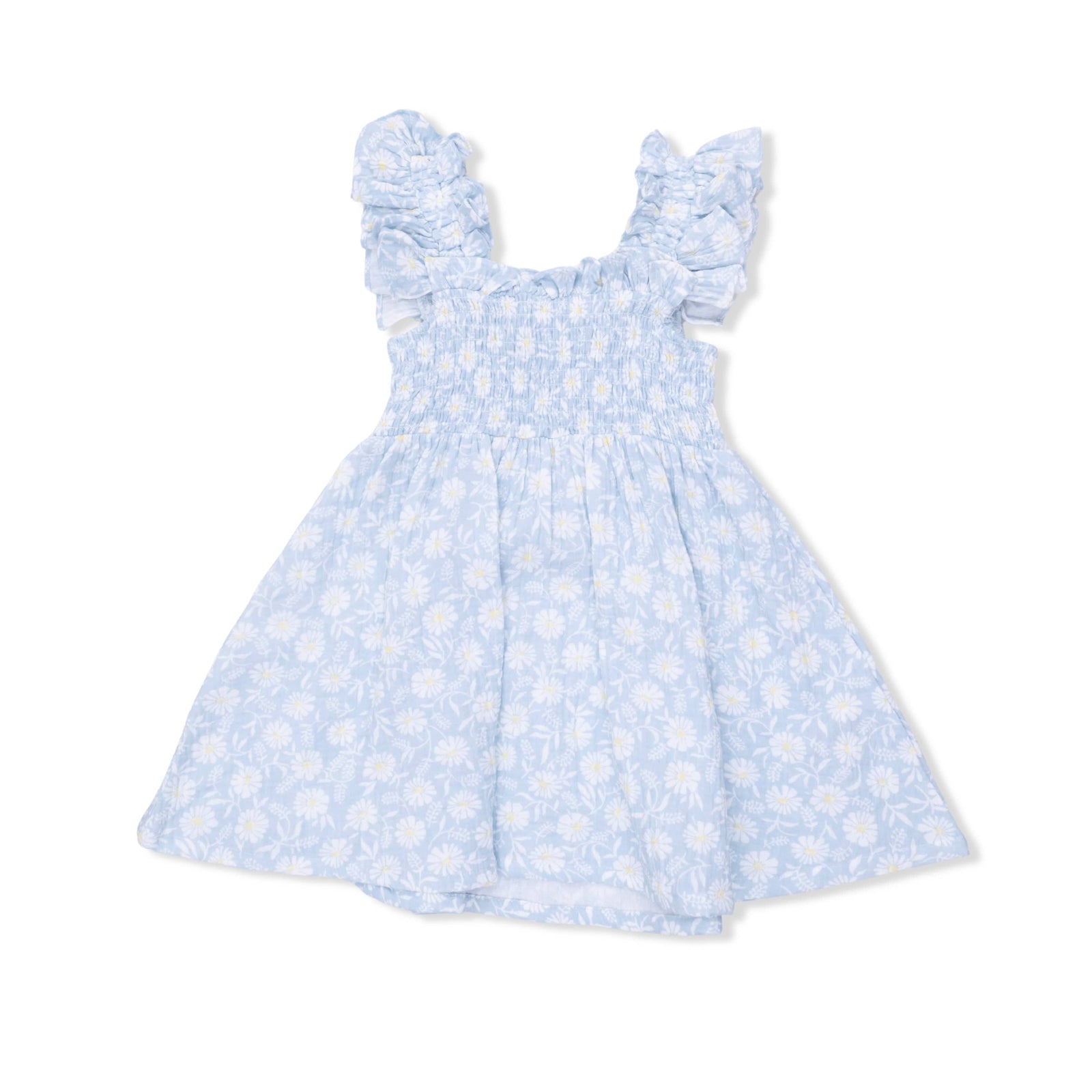 Angel Dear Baby Western Daisies - Smocked Sundress With Bloomer
