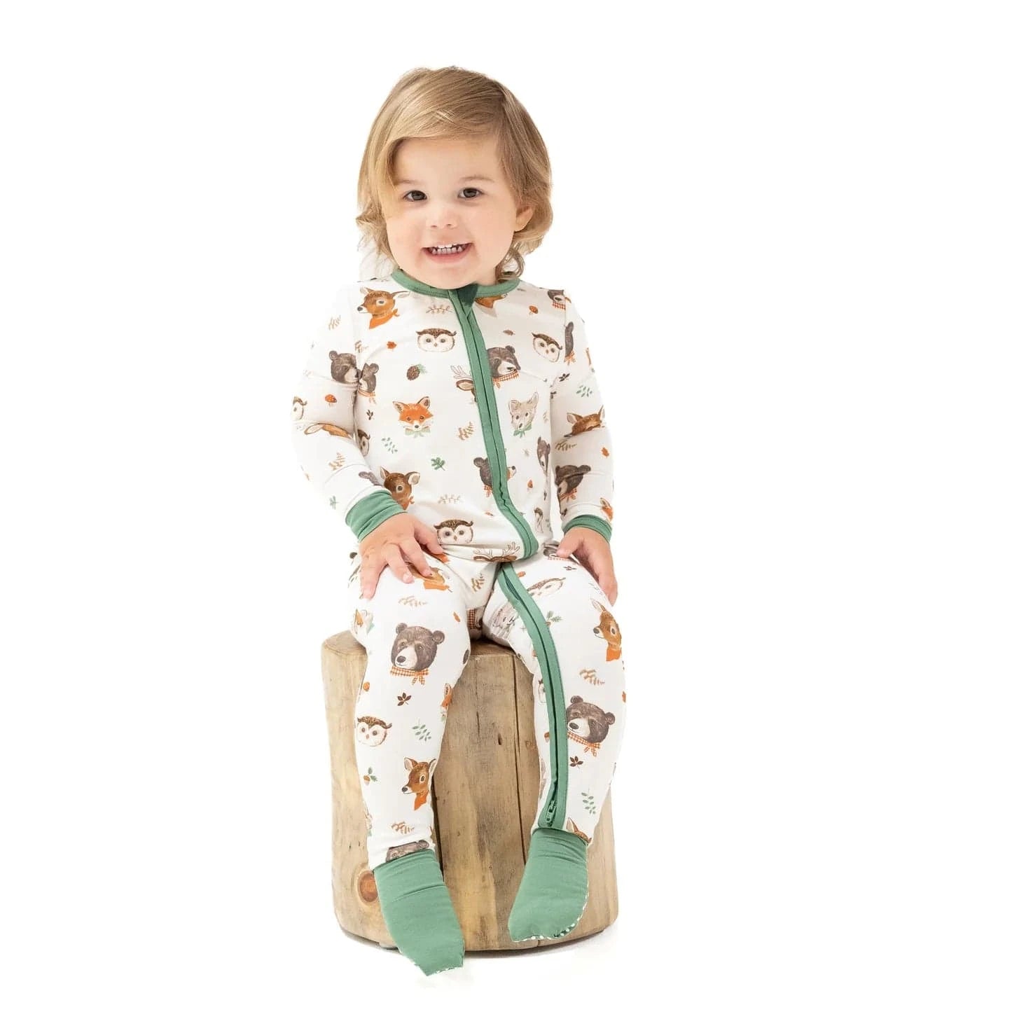 Angel Dear Baby Woodland Animal Faces - Convertible Romper
