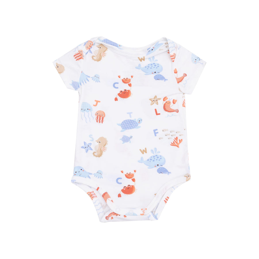 Angel Dear Bodysuit Coastal Abcs S/S Bodysuit