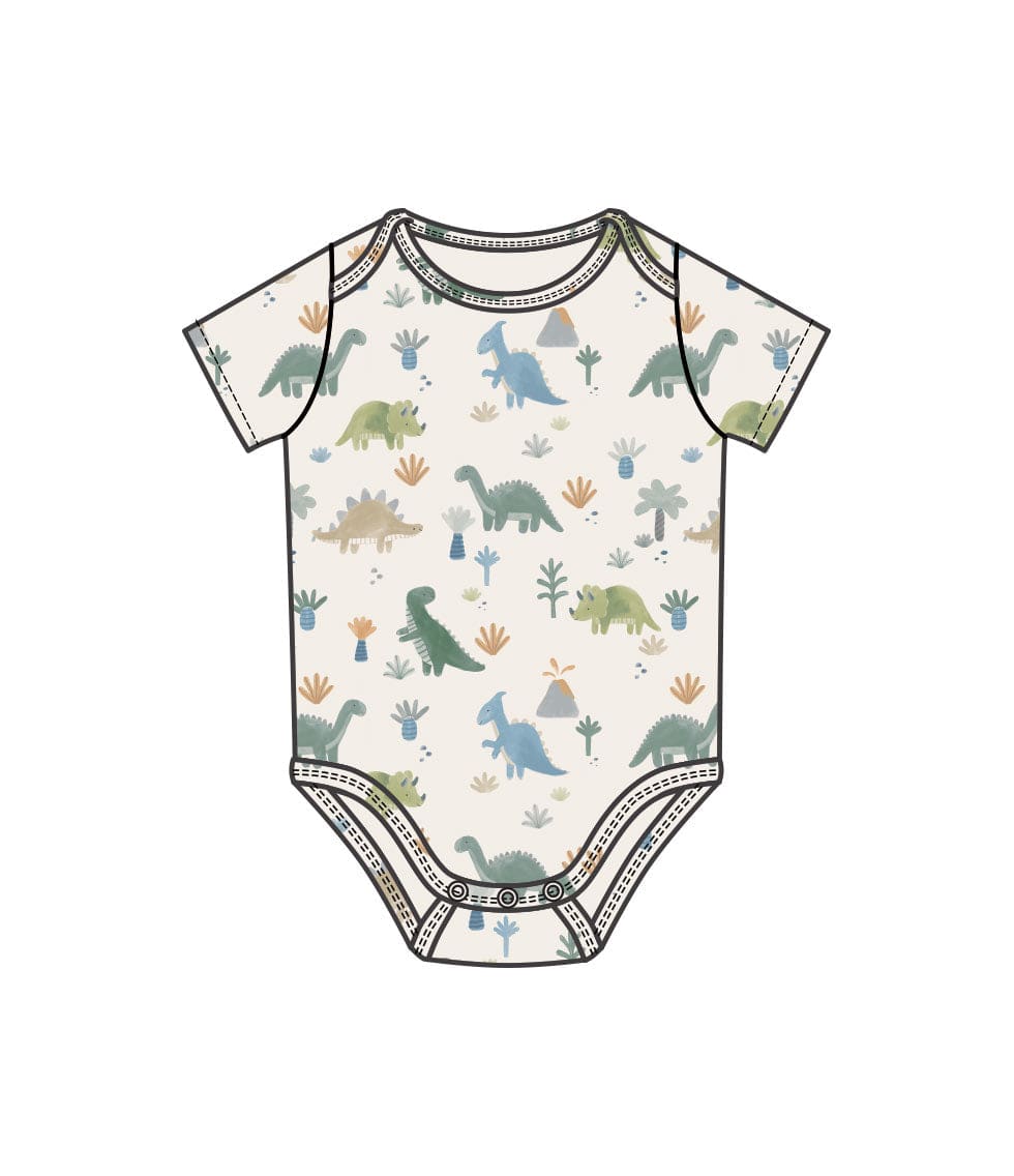 Angel Dear Bodysuit Soft Dinos S/S Bodysuit