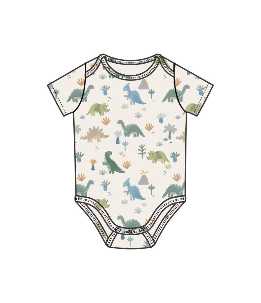 Angel Dear Bodysuit Soft Dinos S/S Bodysuit