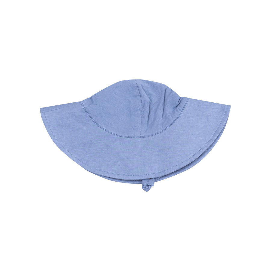 Angel Dear Hat Solid Country Blue Wide Brim Sunhat