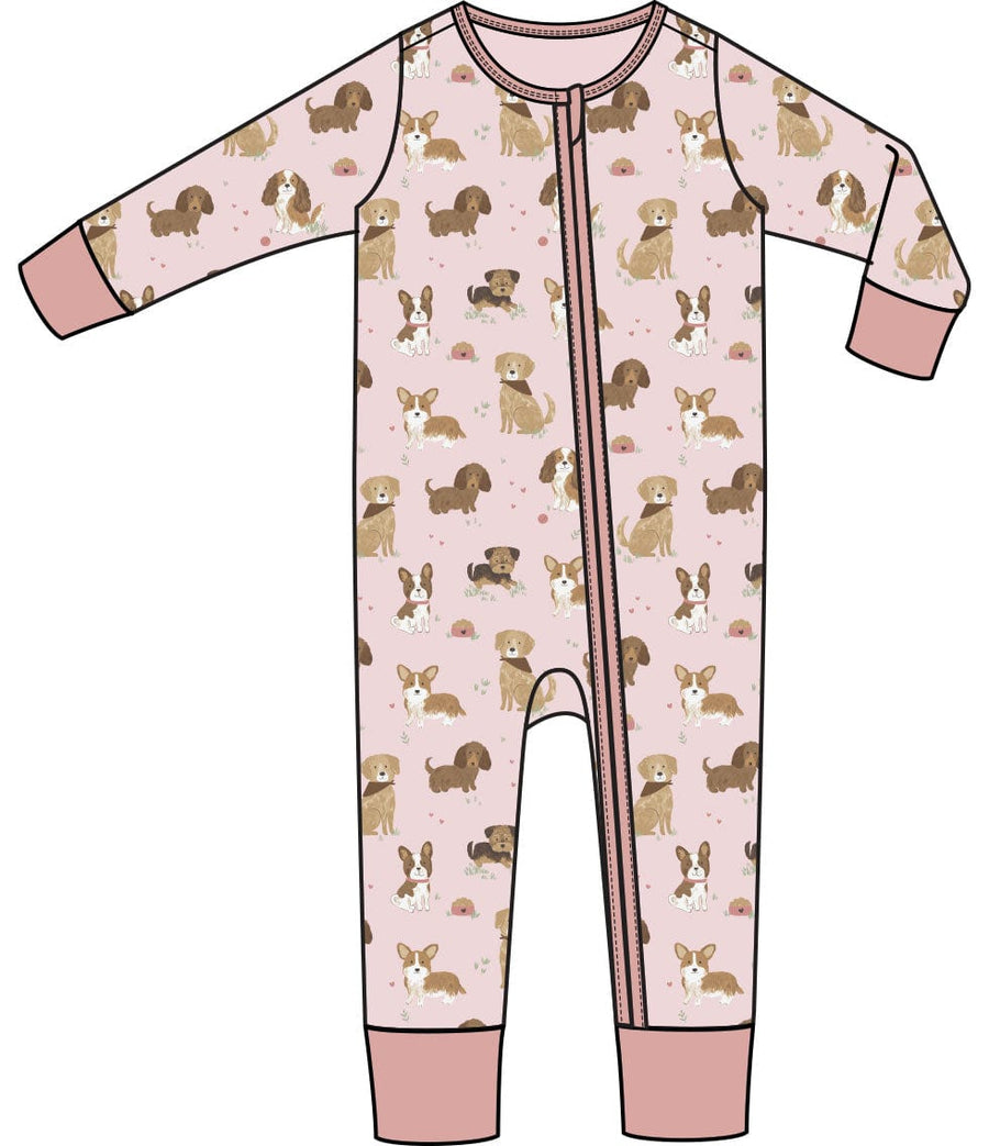 Angel Dear Jumpsuits & Rompers Best Friend Dogs 2 Way Zipper Romper