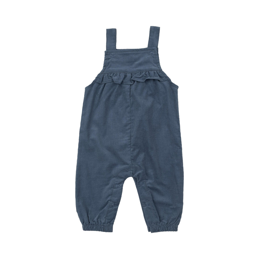 Angel Dear Overall Cord Navy - Yoke Ruffle Overall