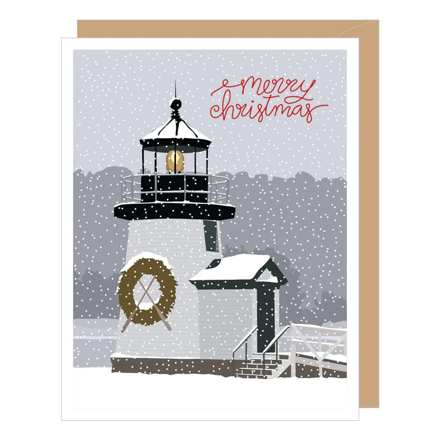 Apartment 2 Cards Card Christmas Lighthouse Holiday Card