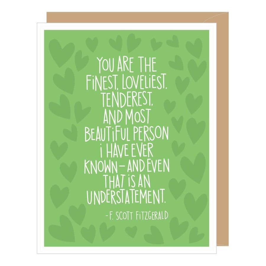Apartment 2 Cards Card F. Scott Fitzgerald Quote Anniversary Card