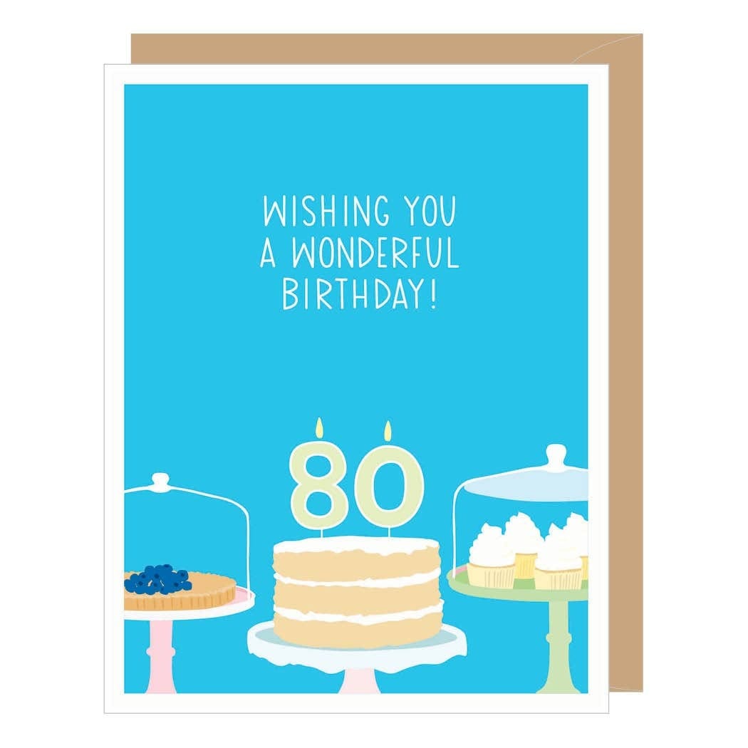 Number 80 Birthday Card – Paper Luxe