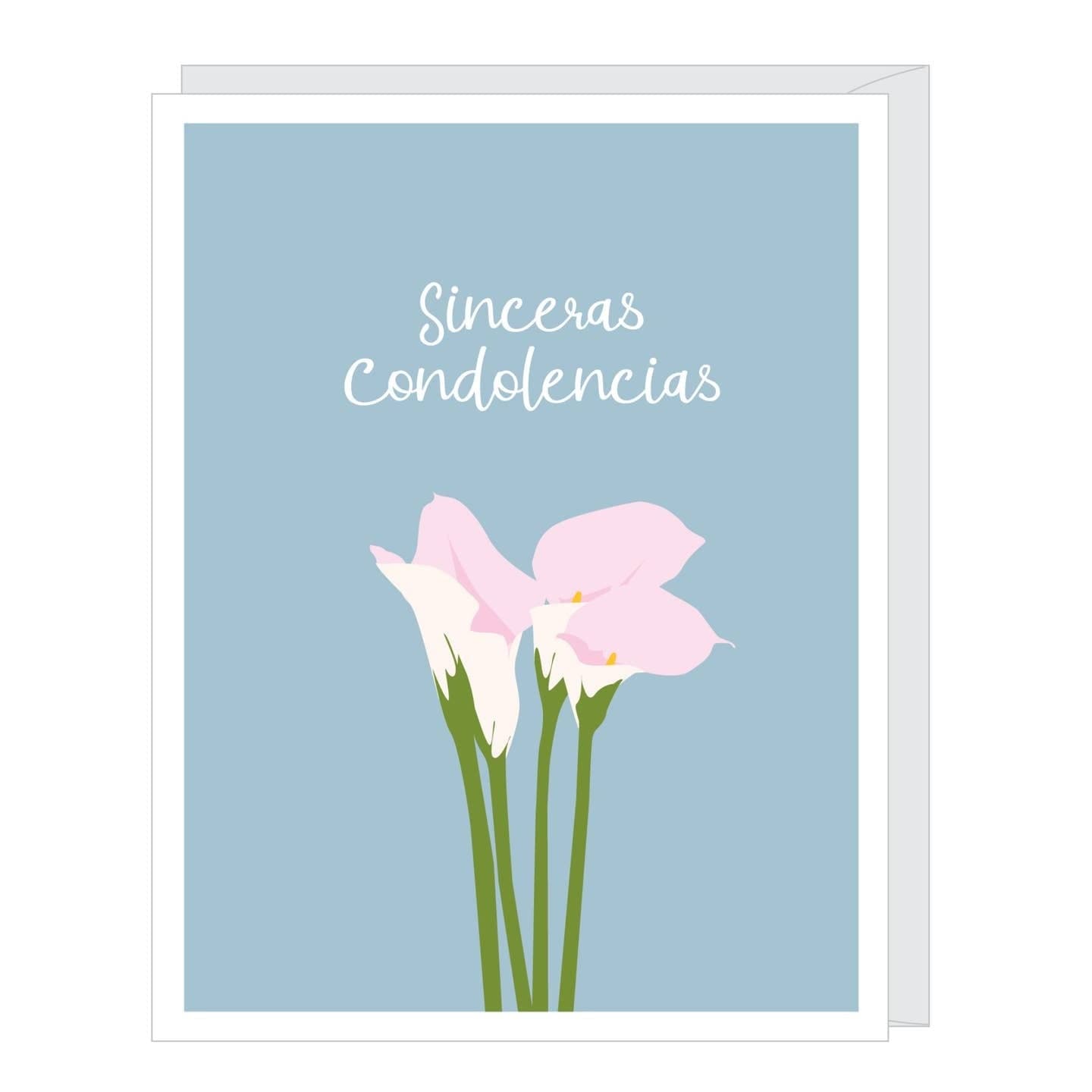 Apartment 2 Cards Card Spanish Calla Lily Sympathy Card