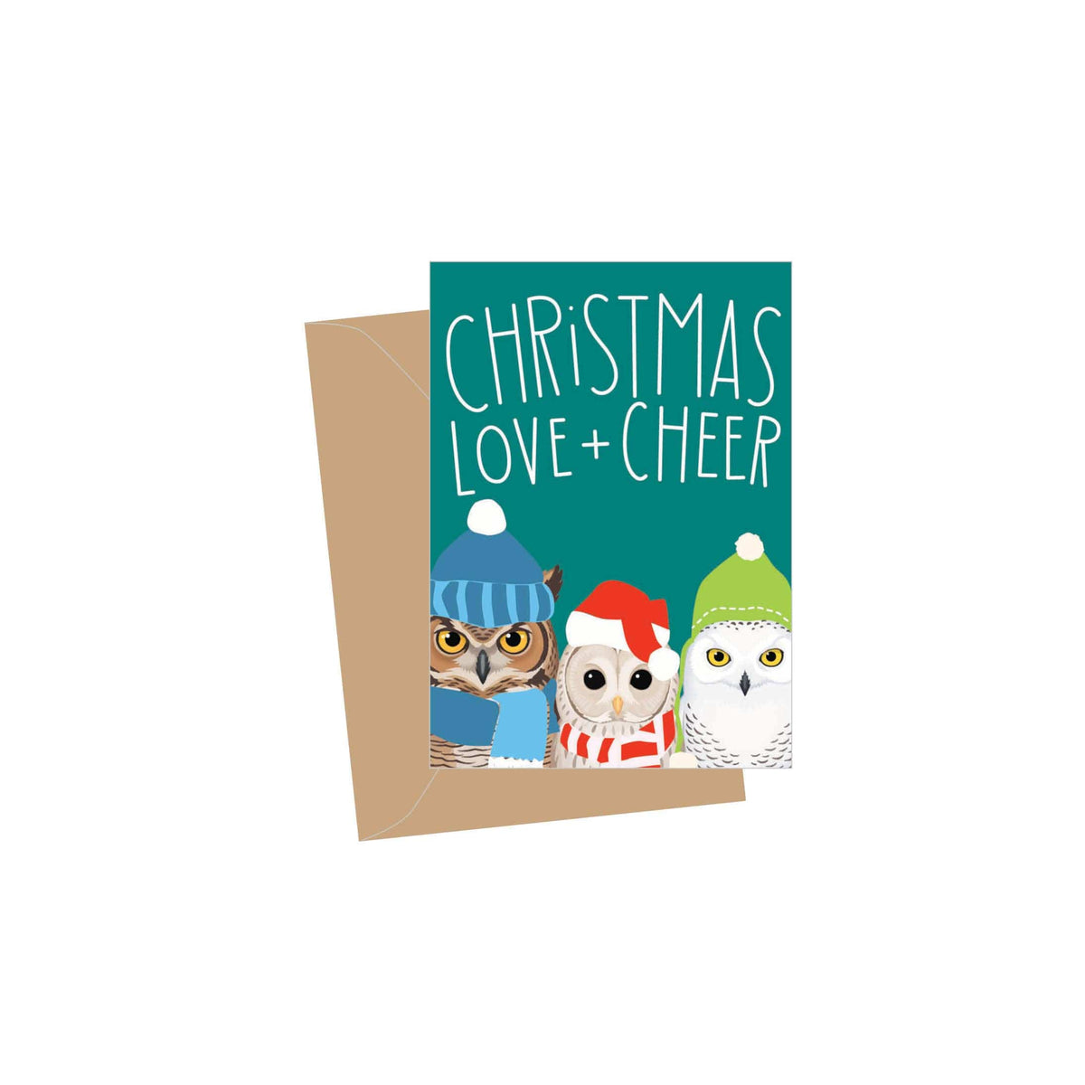 Apartment 2 Cards Cards Christmas Owls Folded Enclosure Card