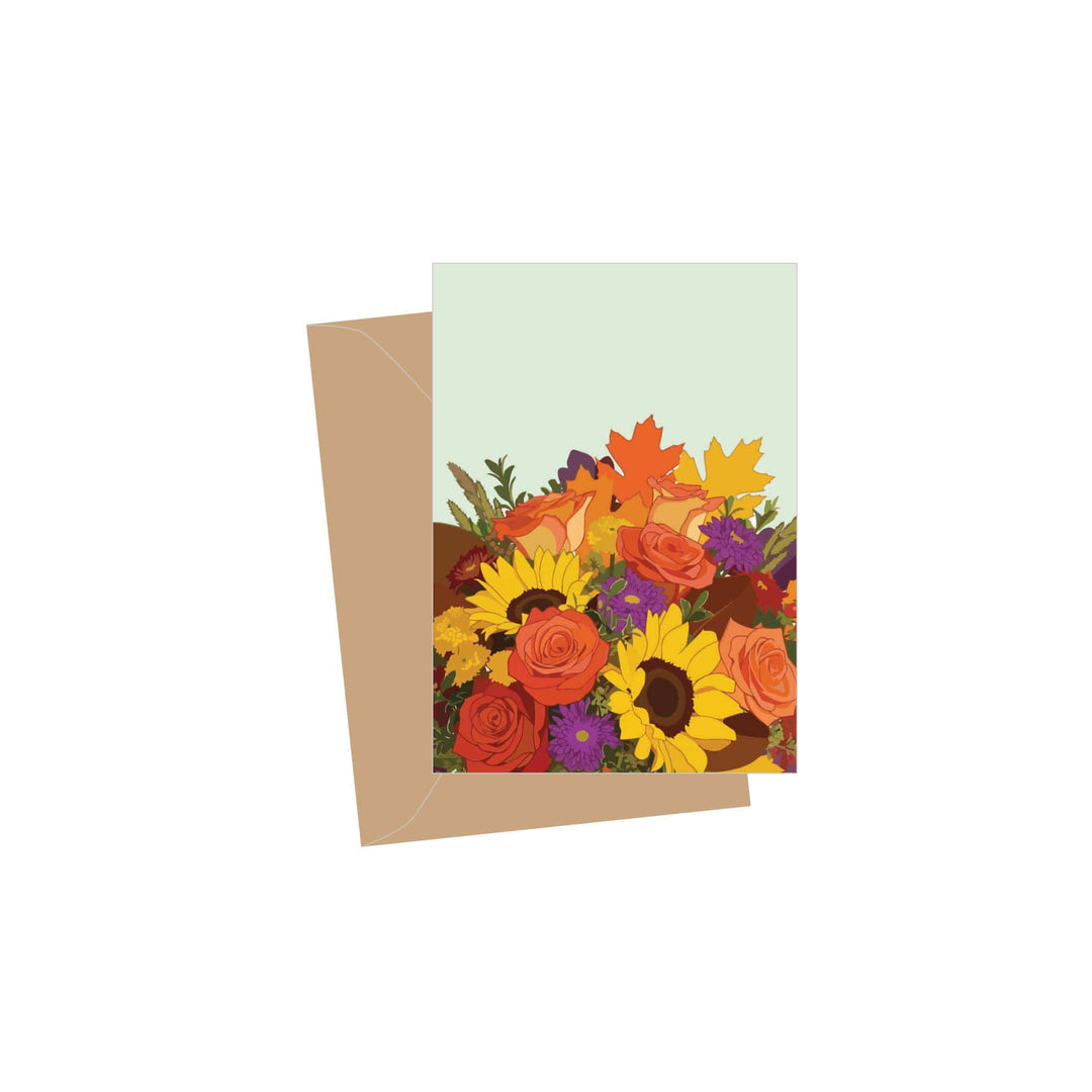 Apartment 2 Cards Cards Fall Floral Blank Folded Enclosure Card