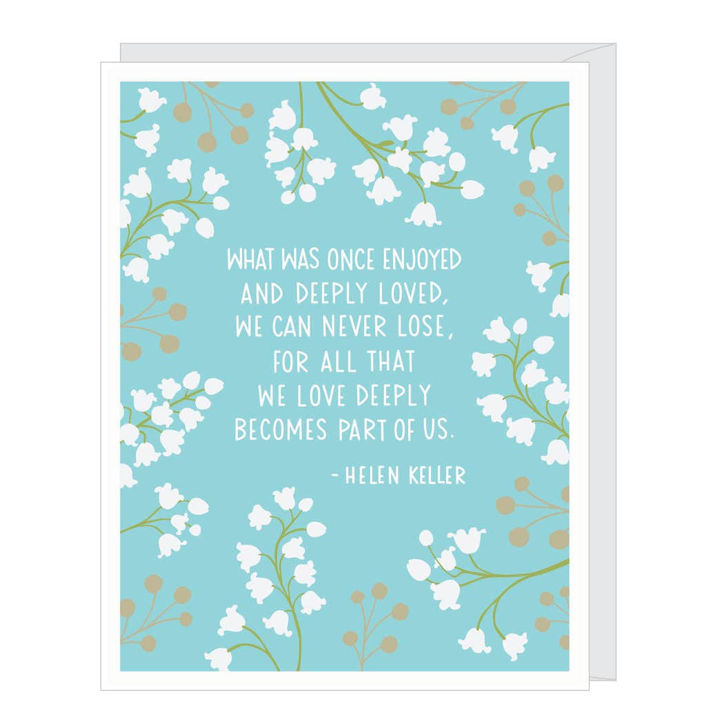 Apartment 2 Cards Cards Helen Keller Quote Sympathy/Support Card