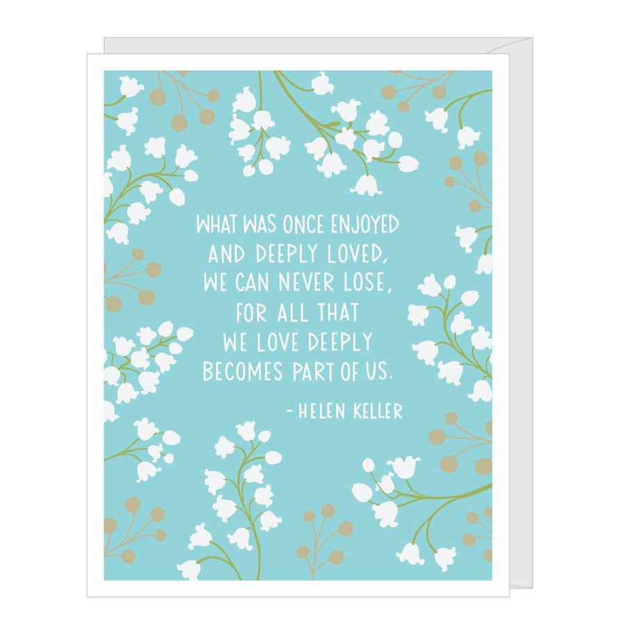 Apartment 2 Cards Cards Helen Keller Quote Sympathy/Support Card