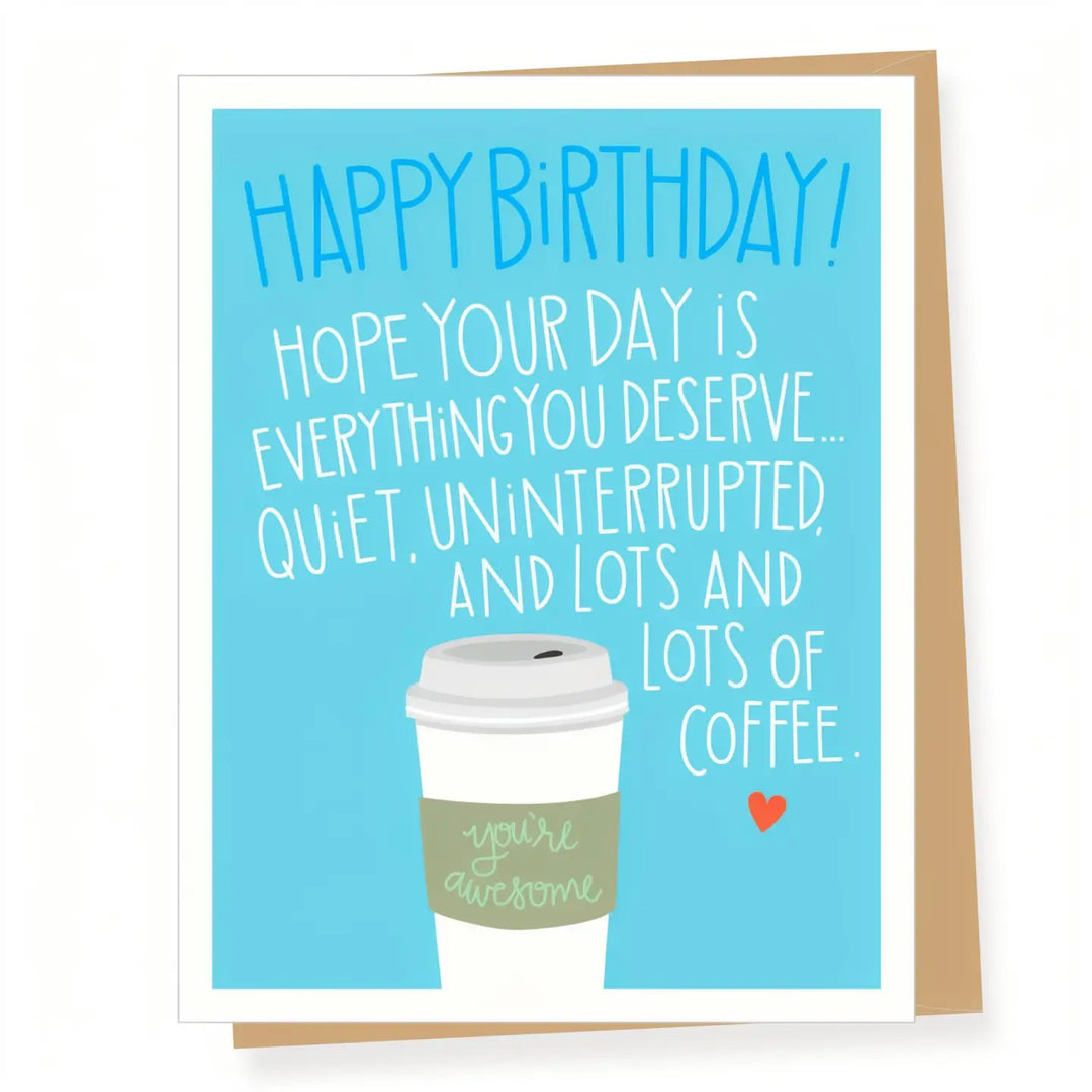 Apartment 2 Cards Cards Lots of Coffee Birthday Card