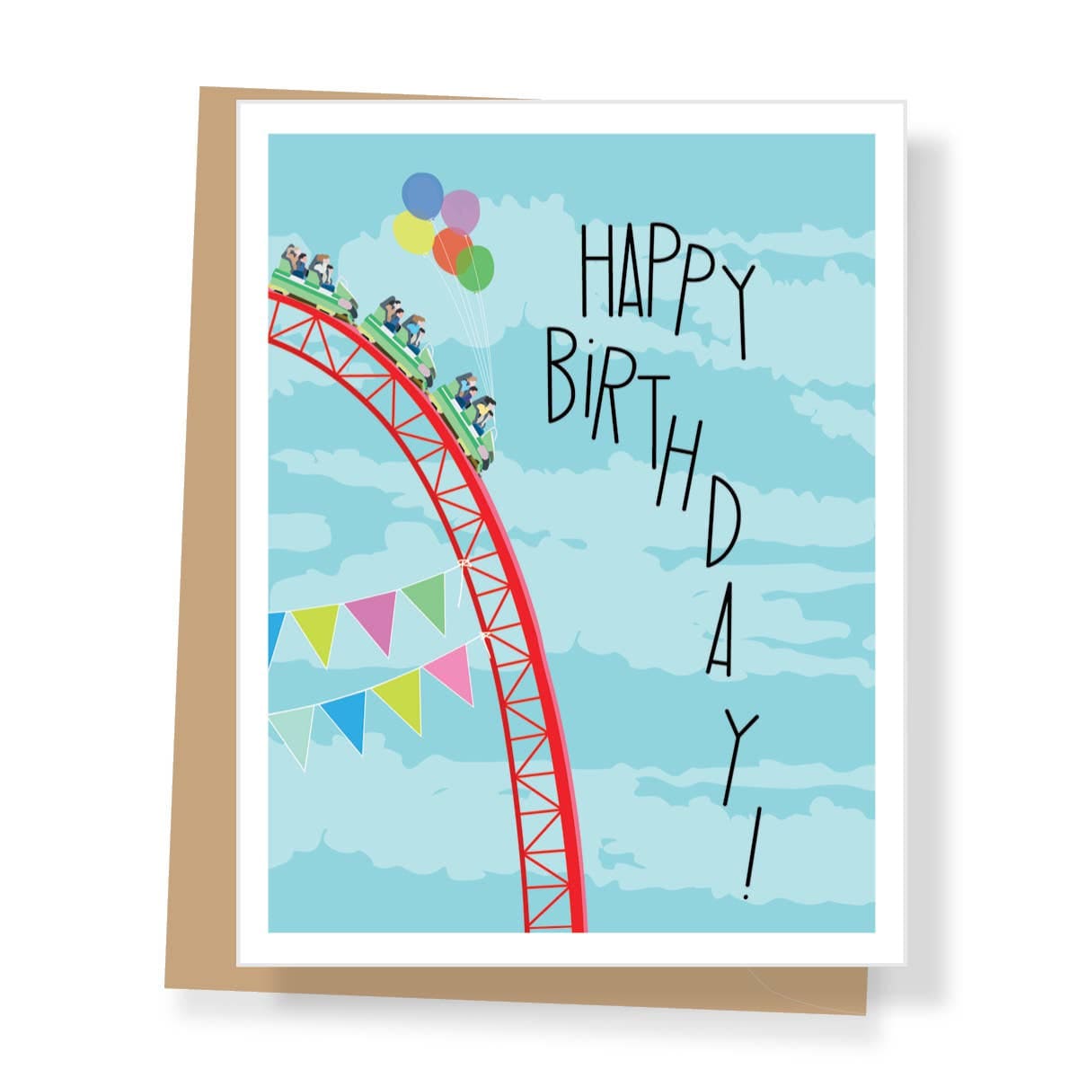 Apartment 2 Cards Cards Roller Coaster Birthday Greeting Card