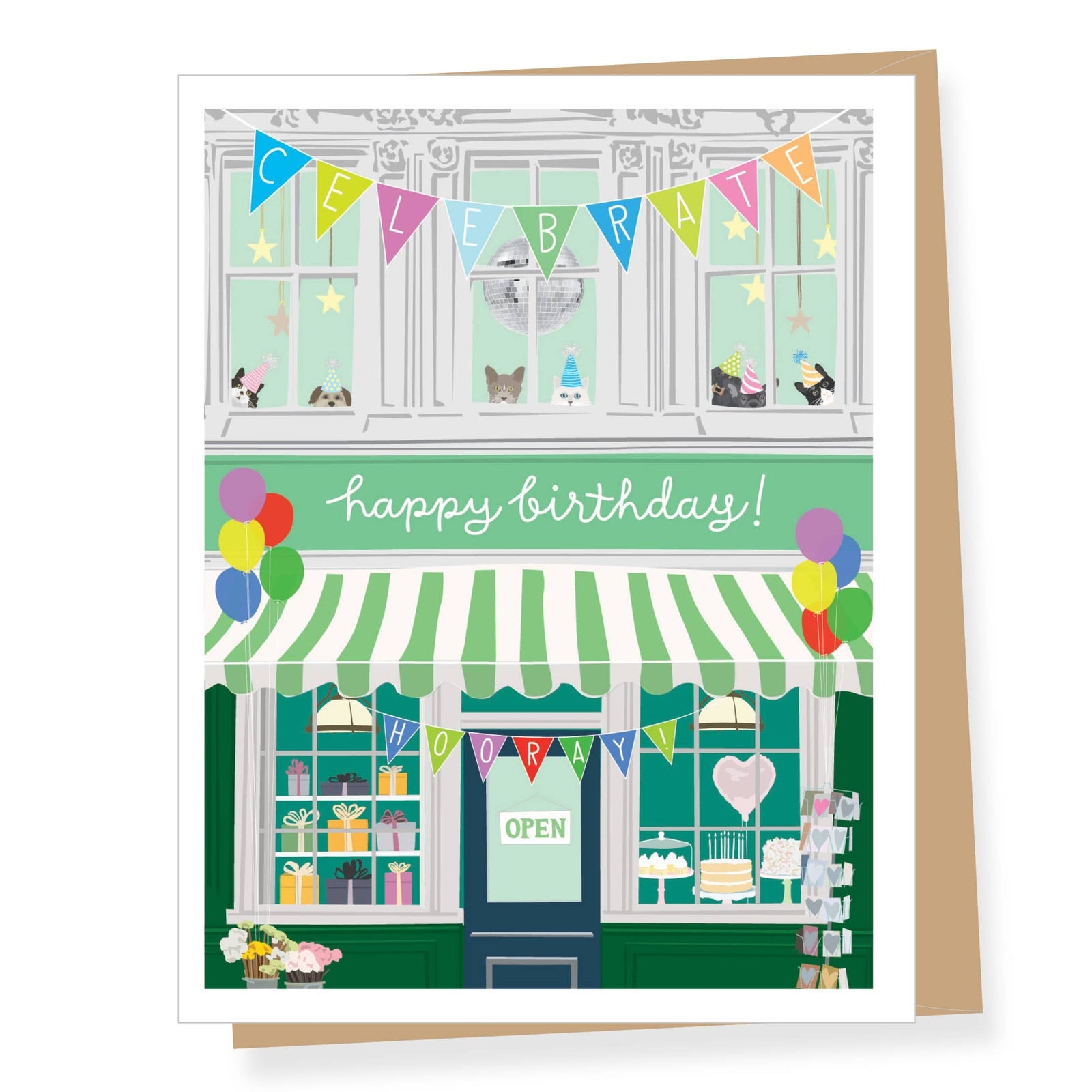 Apartment 2 Cards Cards Second Floor Disco Party Birthday Greeting Card
