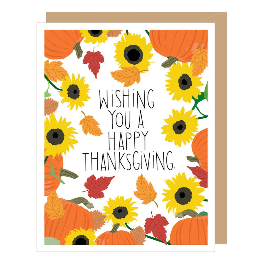Apartment 2 Cards Cards Sunflowers Thanksgiving Fall Holiday Card