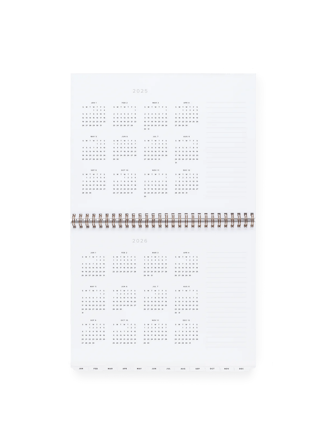 Appointed Calendars, Organizers & Planners 2025 Weekly Task Planner - Fern Green