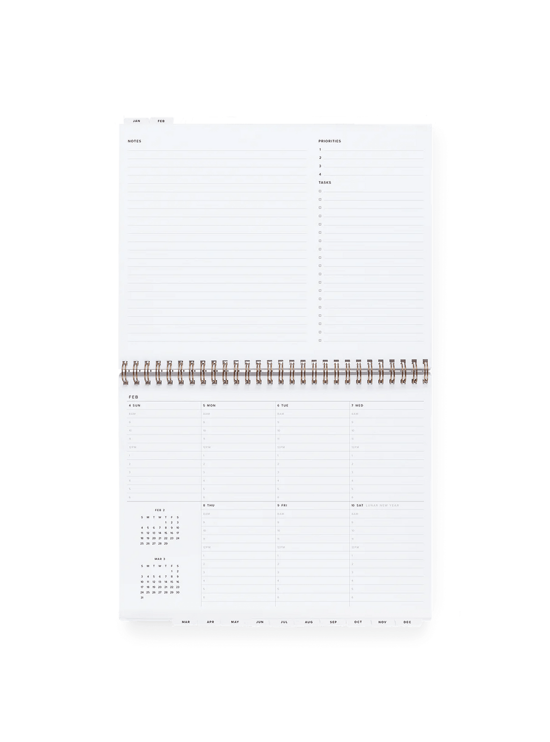 Appointed Calendars, Organizers & Planners 2025 Weekly Task Planner - Fern Green