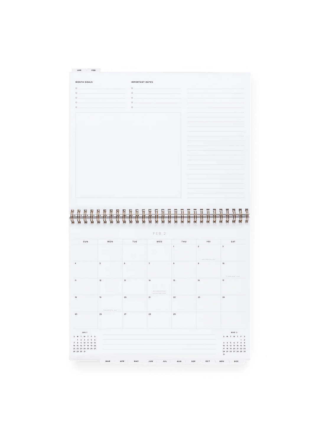 Appointed Calendars, Organizers & Planners 2025 Weekly Task Planner - Fern Green