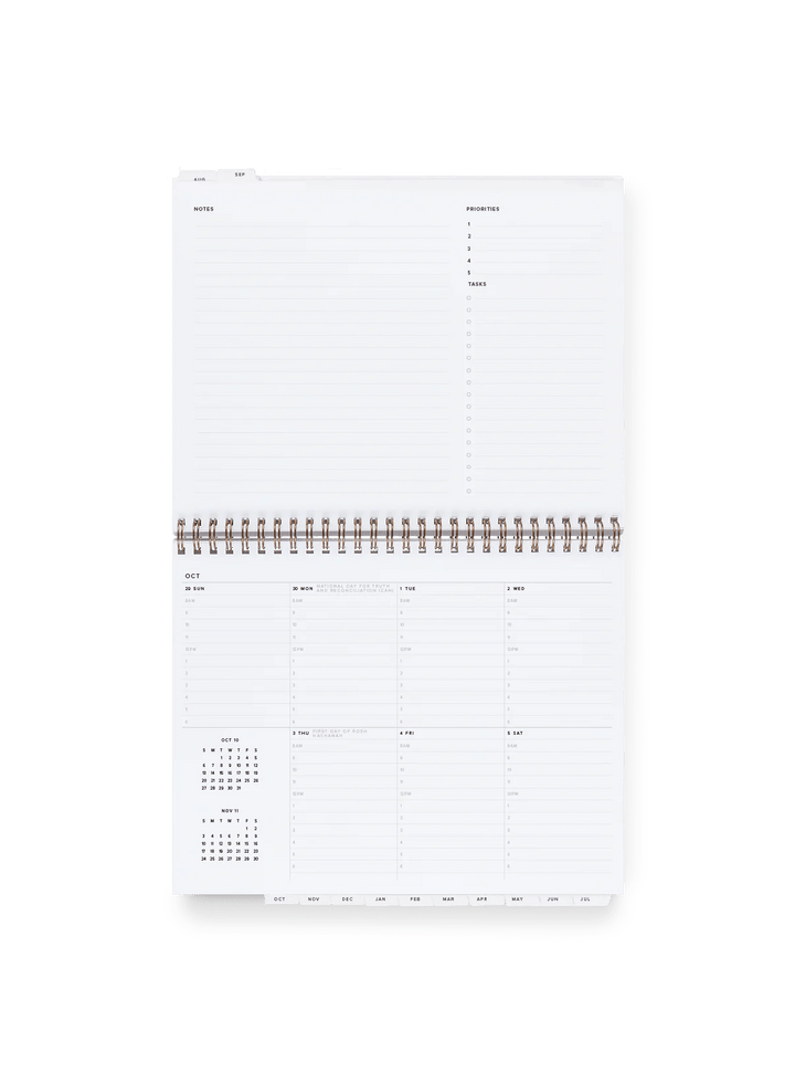 Appointed Calendars, Organizers & Planners 24-25 Weekly Task Planner - Blossom Pink