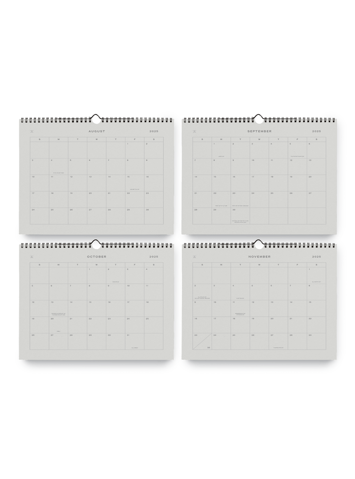 Appointed paper 25-26 Studio Wall Calendar | Appointed